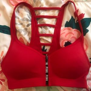 Red PINK Sports Bra
